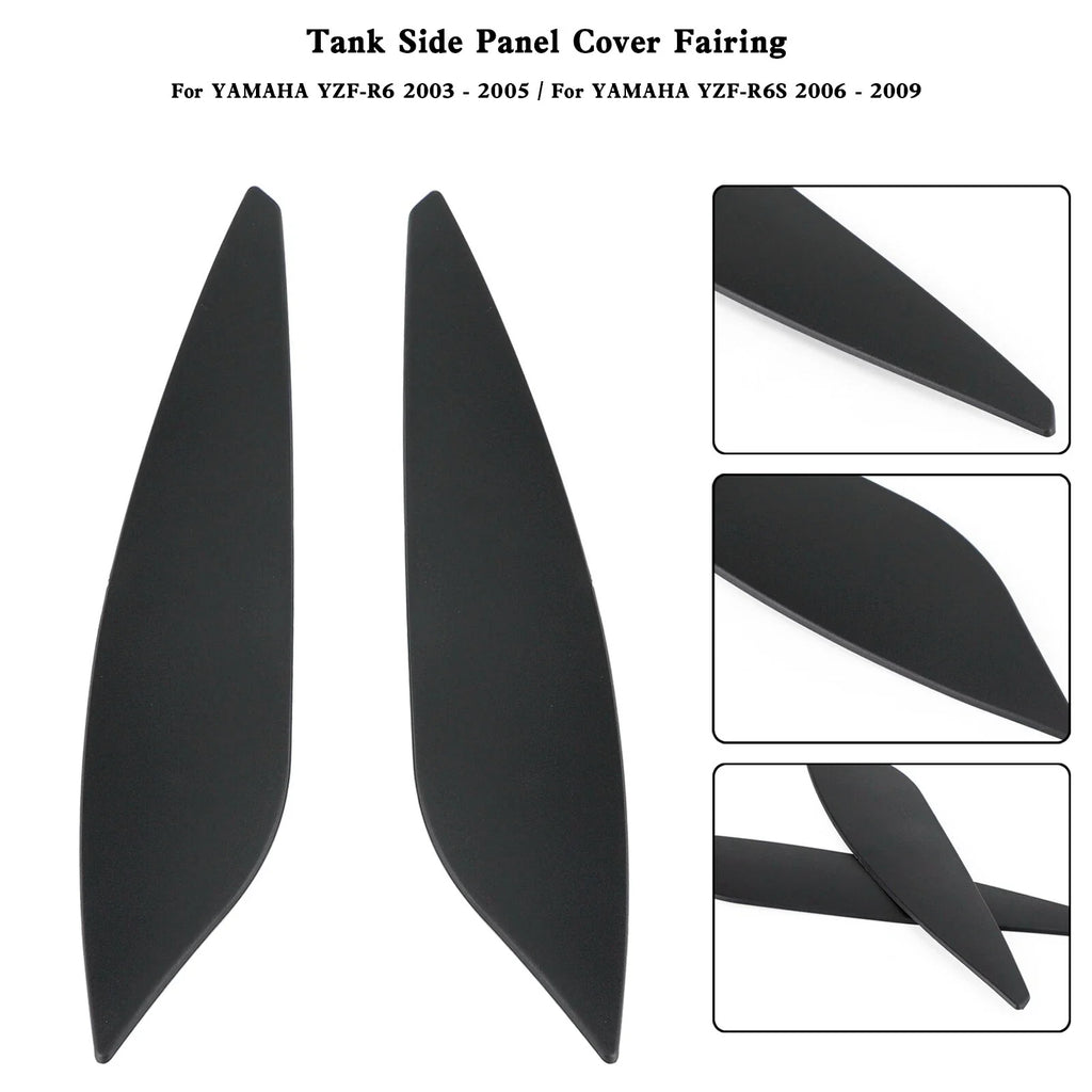 Gas Tank Side Trim Cover Panel for Yamaha YZF R6 R6S (2003–2009) T9