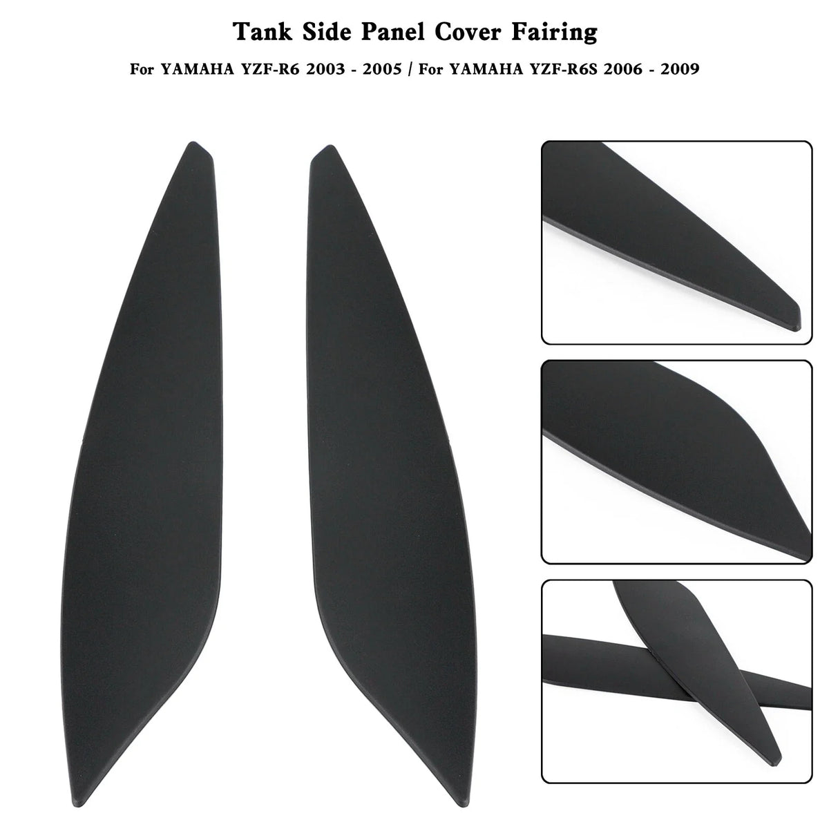 Gas Tank Side Trim Cover Panel for Yamaha YZF R6 R6S (2003–2009) T9