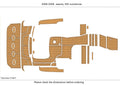 EVA Foam Teak Deck Flooring Mat for Sea Ray 350 Sundancer (2009)