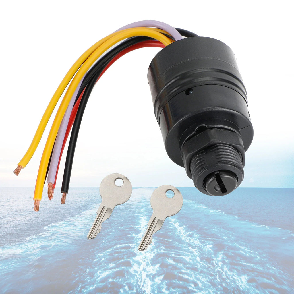 Ignition Key Switch for Mercury Marine (1987–1999) 87-17009A2, MP41070-2