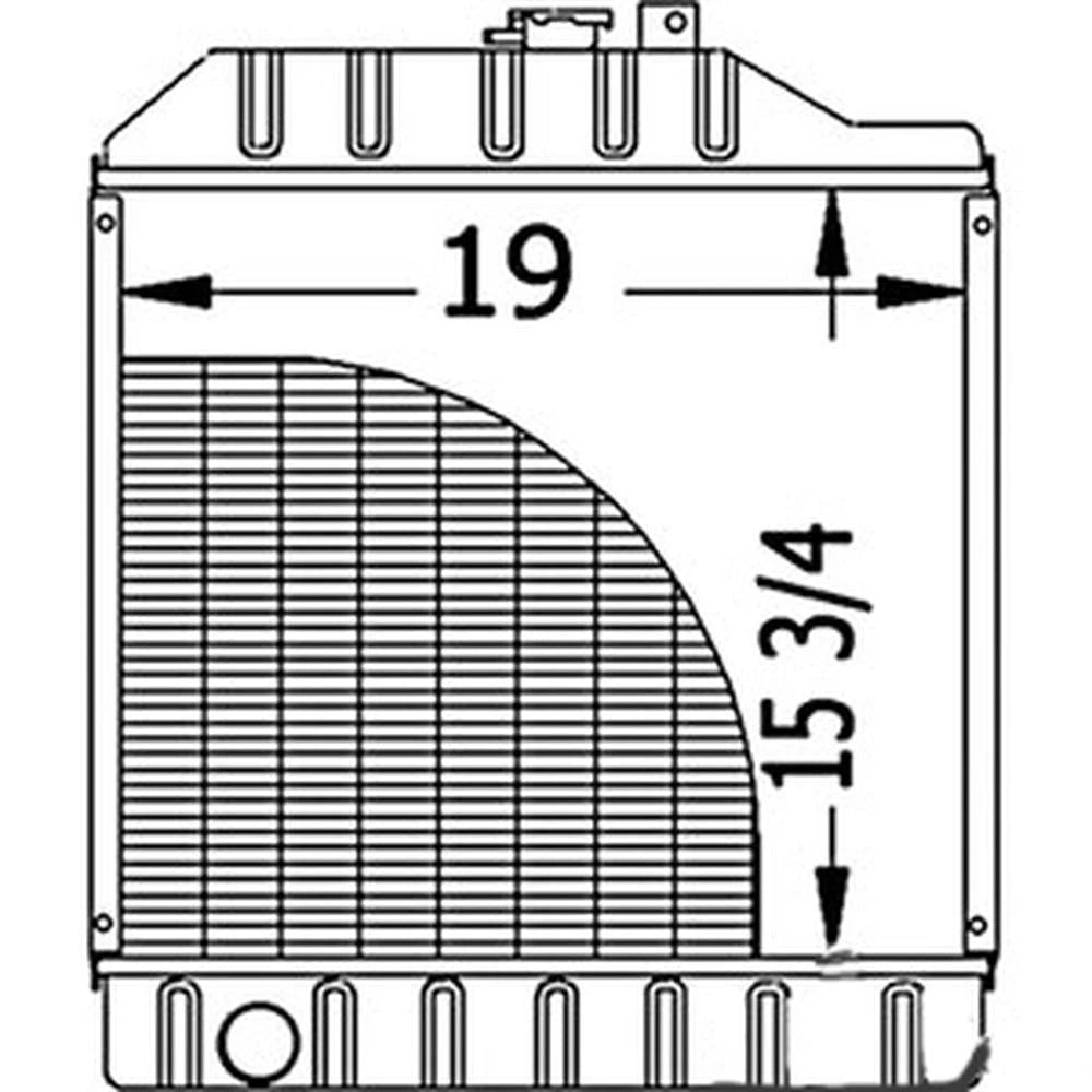RE70673 Radiator Fits John Deere 5320 5210 5310 5220 5310N