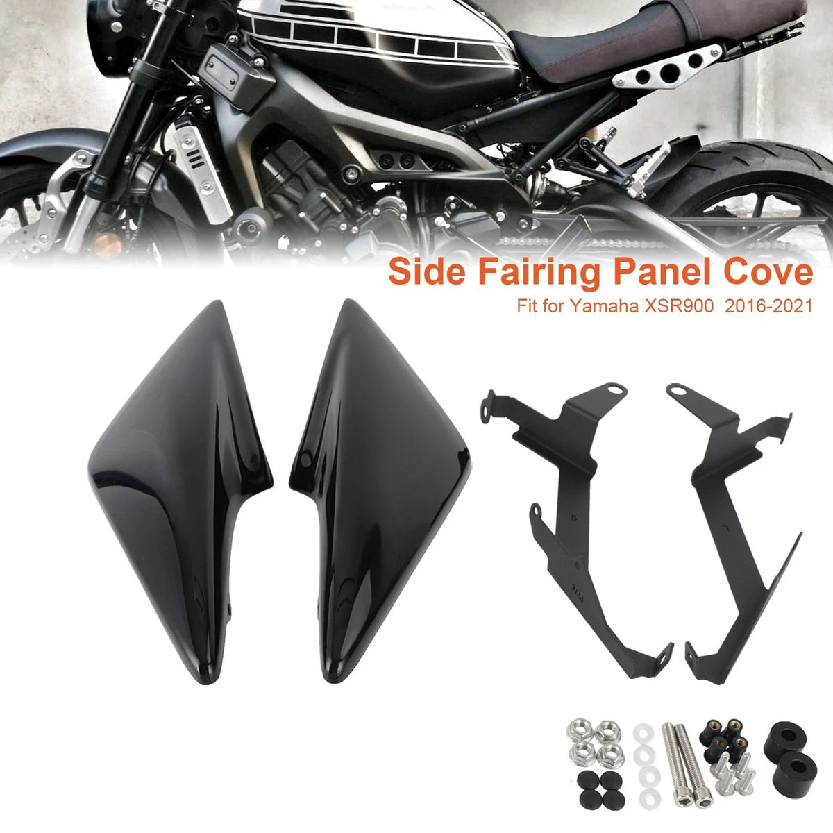 Driver Seat Frame Cover Fairing for Yamaha XSR 900 (2016–2021) Black T9