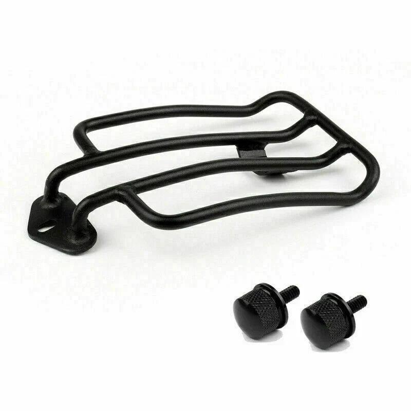 Black Solo Seat Luggage Rack for Sportster XL883 1200 (2004–2016) T9