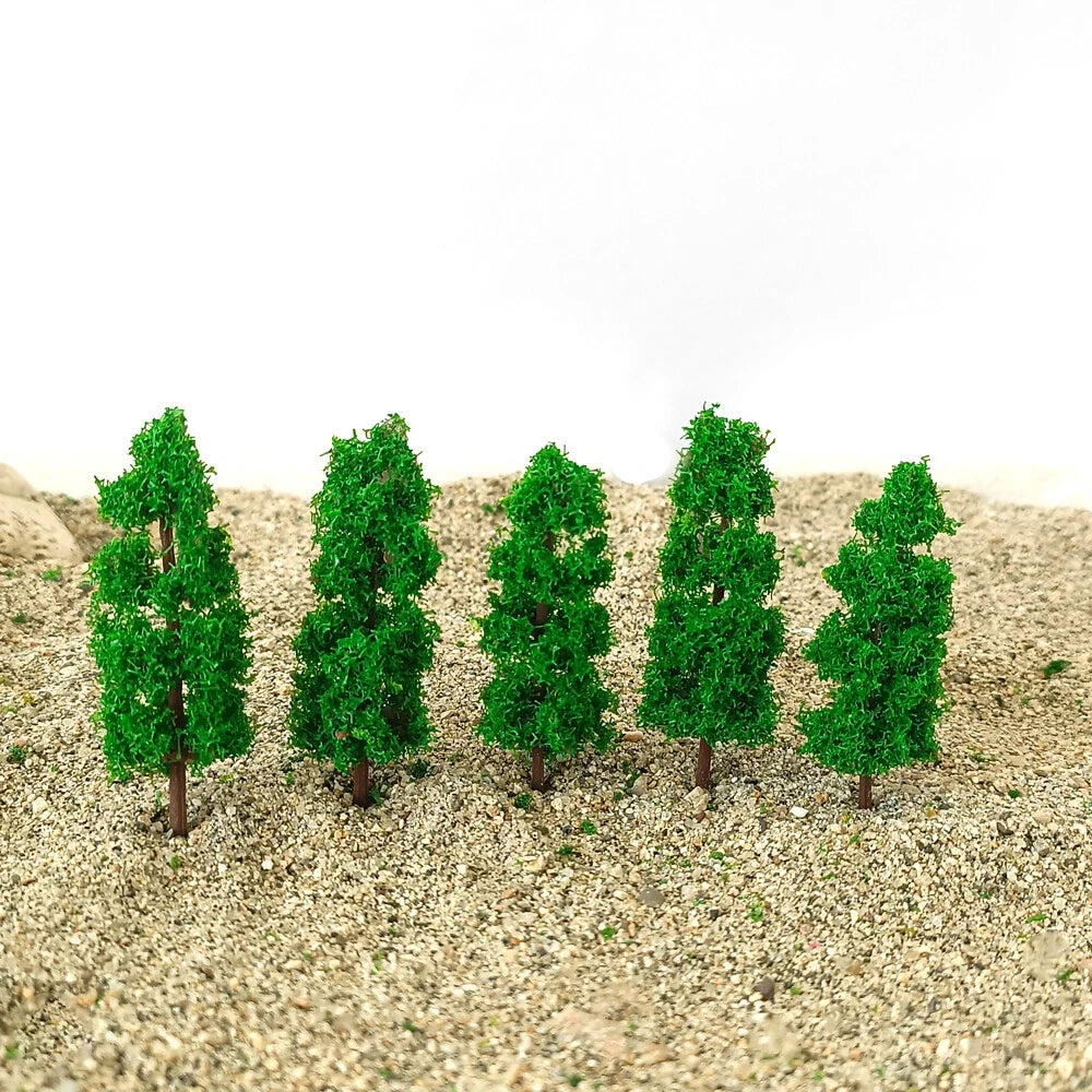40Pcs 6cm Model Trees for HO OO Scale Train Railroad Layout