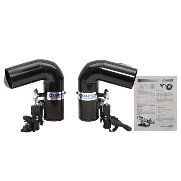 Corsa Boat Exhaust Diverters PS2367 - 245 SS Stainless (set of 2)