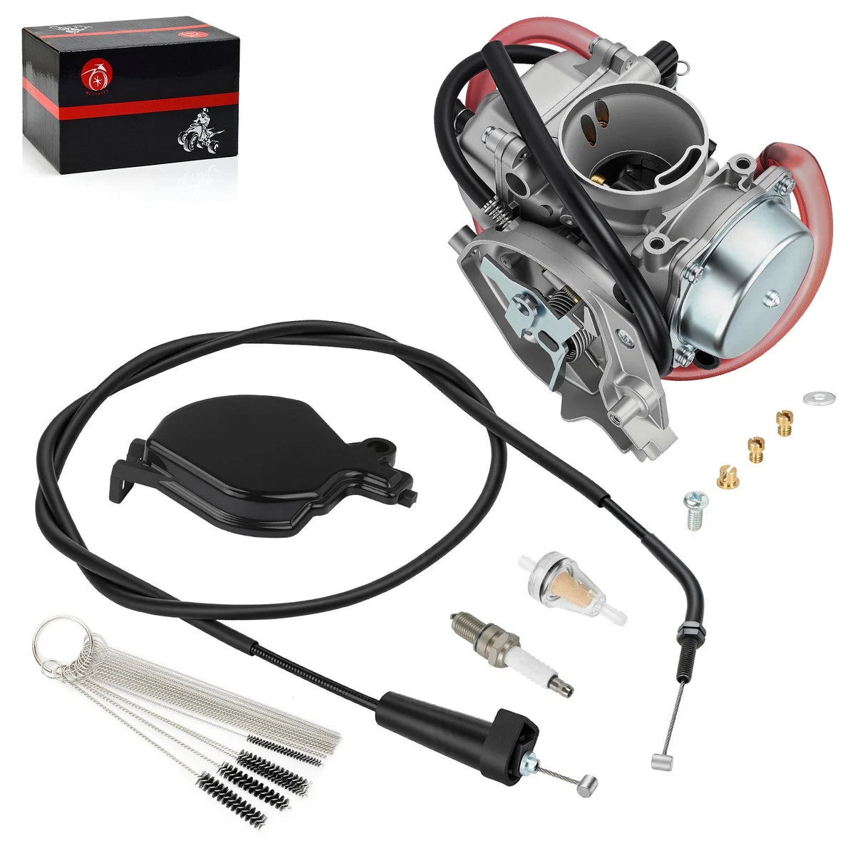 Carburetor, Throttle Cable & Fuel Filter Kit for Arctic Cat 250 300 (2001–2005)