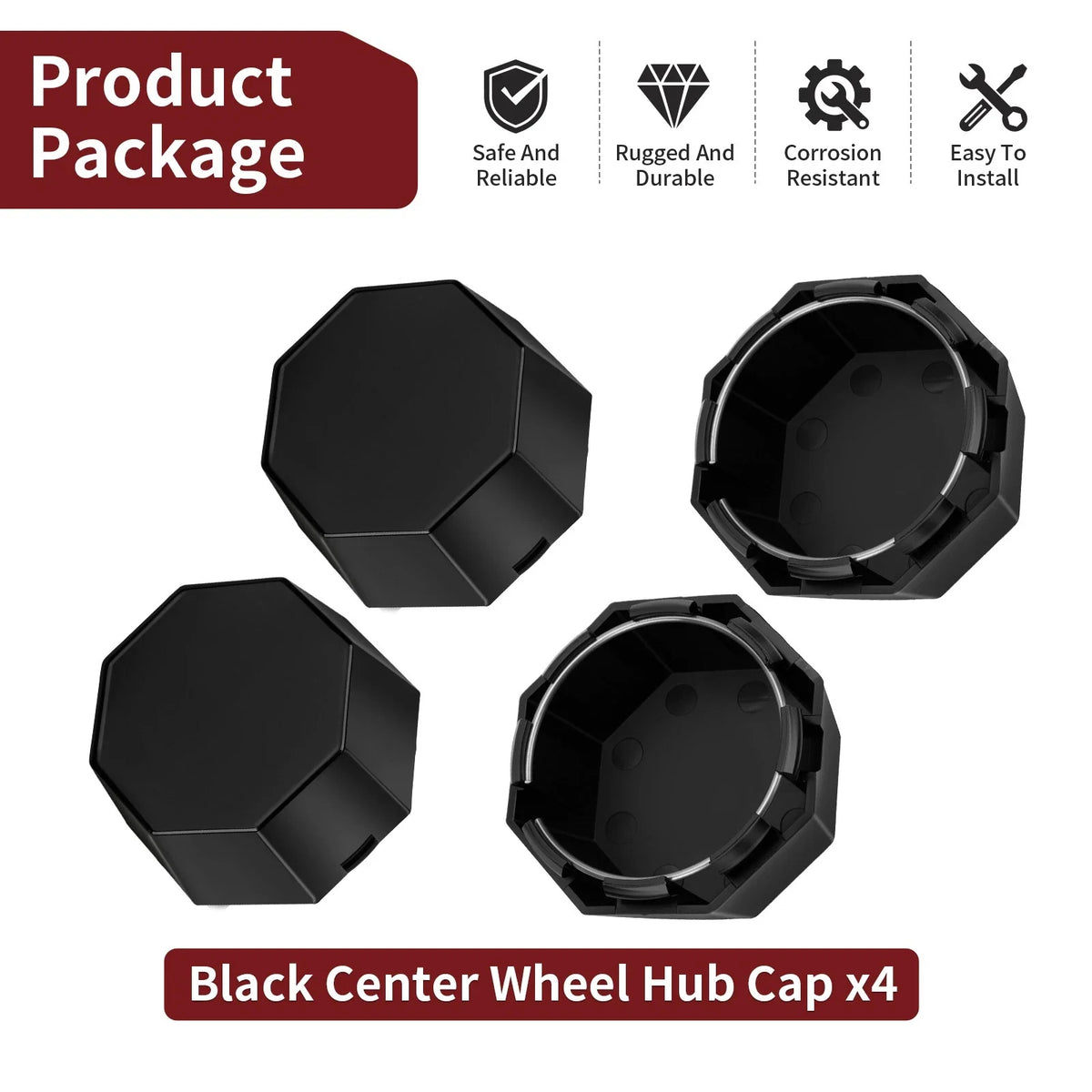 Center Wheel Hub Caps for Polaris Sportsman 570 Touring SP (2015–2016) 5451374-067