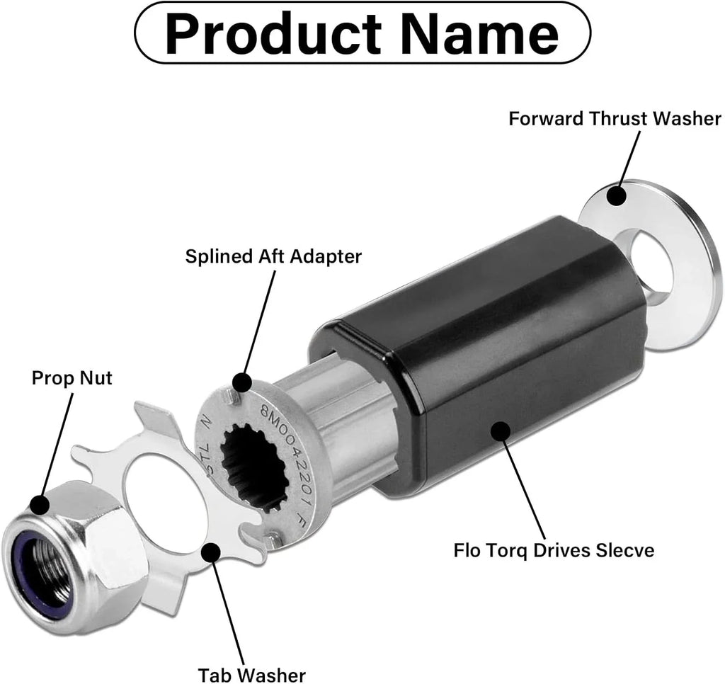 Flo-Torq II Hub Kit for Mercury 60-300 HP Engine (835257Q1, 835257K1, 8M0150152)