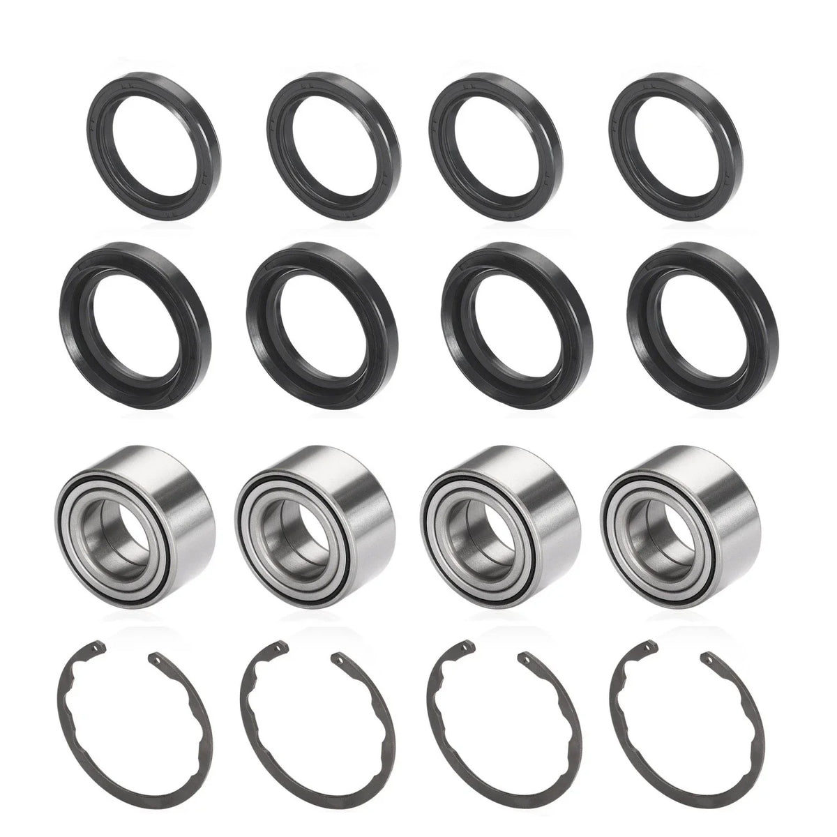 4X Wheel Bearing w/Circlip for Kawasaki Bayou Prairie 300 400 (1990–2004)