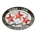 For Johnson Evinrude Tohatsu Outboard Ultra Low Emission 3 Star Sticker RED