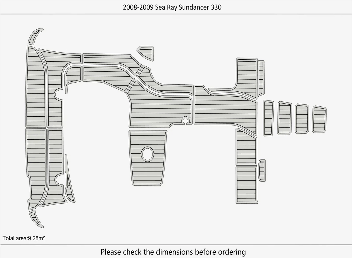 EVA Foam Pads Flooring Mat for Sea Ray Sundancer 330 (2008)