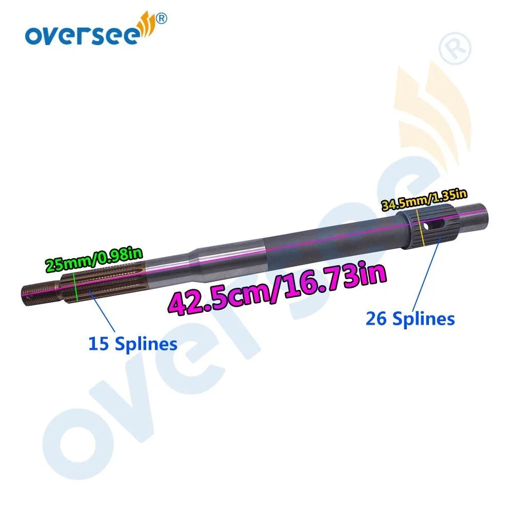 Propeller Shaft for Yamaha Outboard 2T 115-225HP F150-F200 (6J9-45611)