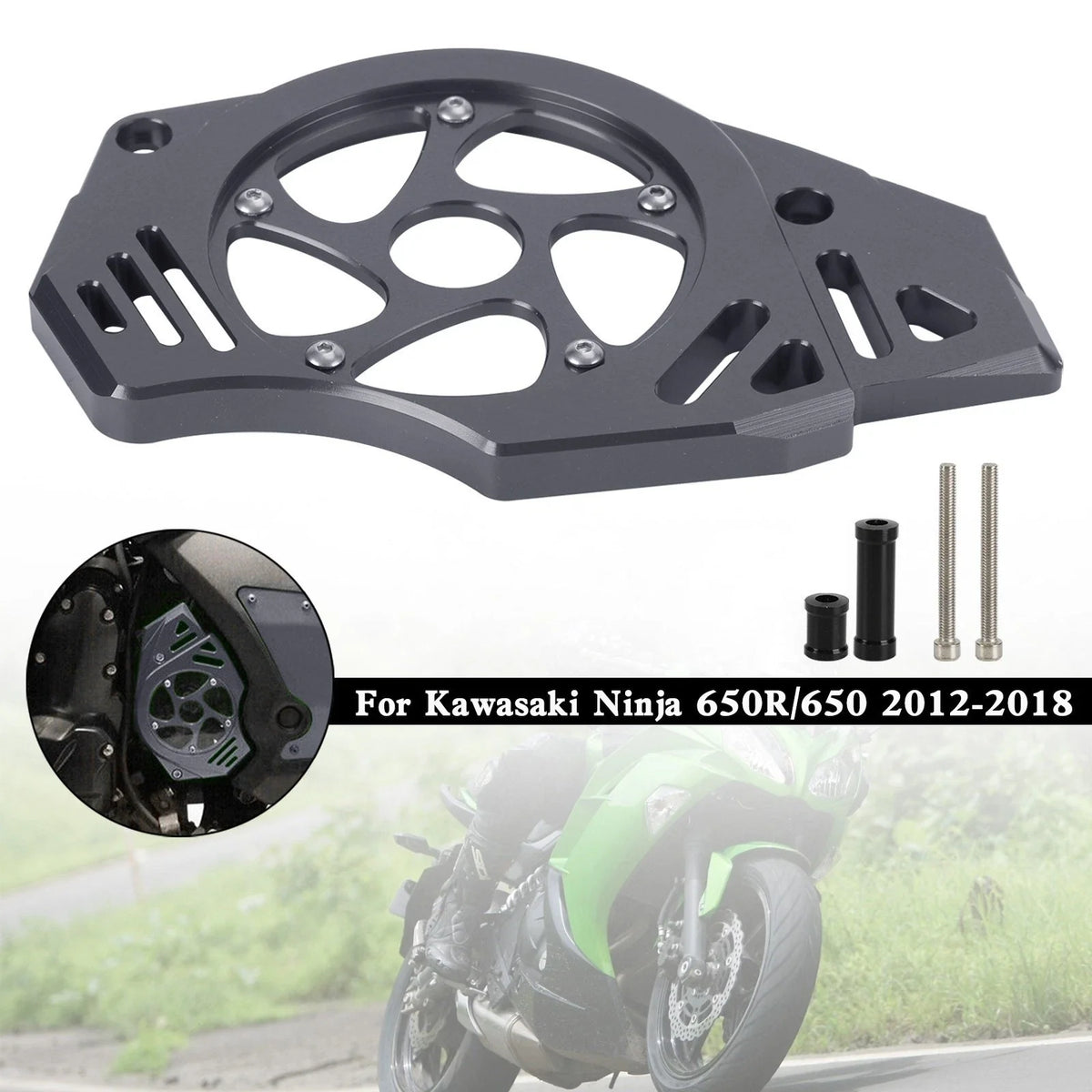 Sprocket Cover Chain Guard for Kawasaki Ninja Vulcan 650 ER-6N (2009–2019)