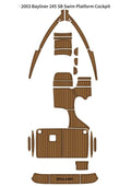 EVA Foam Teak Deck Flooring Mat for Bayliner 245 SB (2003)