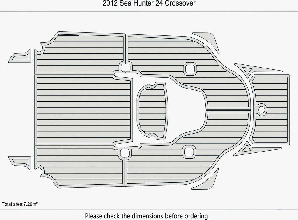 EVA Pads Flooring Mat for Sea Hunter 24 Crossover (2012)