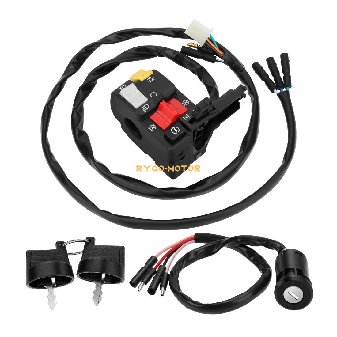 Handlebar & Key Switch for Honda FourTrax 300 TRX300/TRX300FW (1996–2000)