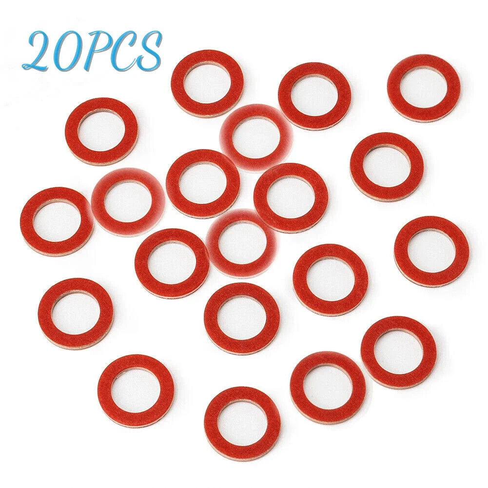 20X Lower Unit Oil Drain Gasket for Yamaha (Replaces 90430-08020, 90430-08003)