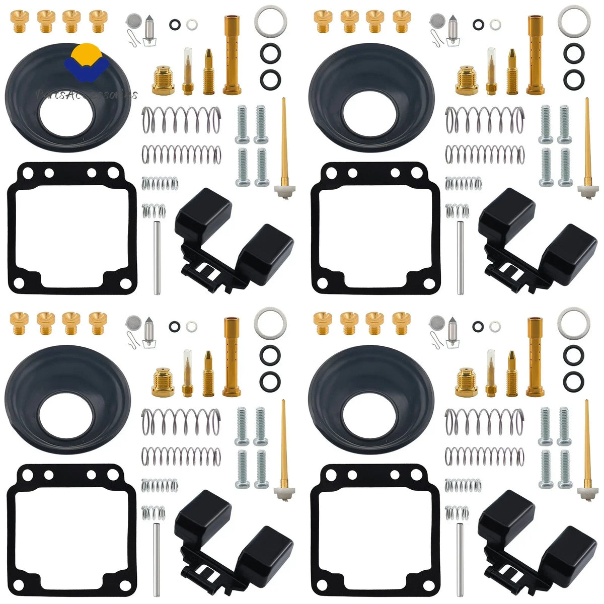 4Pcs Carburetor Rebuild Kit for Yamaha Maxim 650 XJ650 (1980–1983)