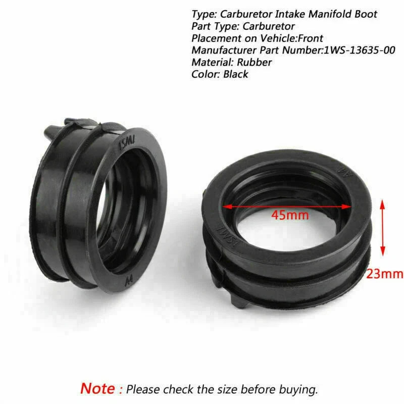 Rubber Throttle Body Intake Manifold Boot for Yamaha FZ07 MT-07 (2015–2017)