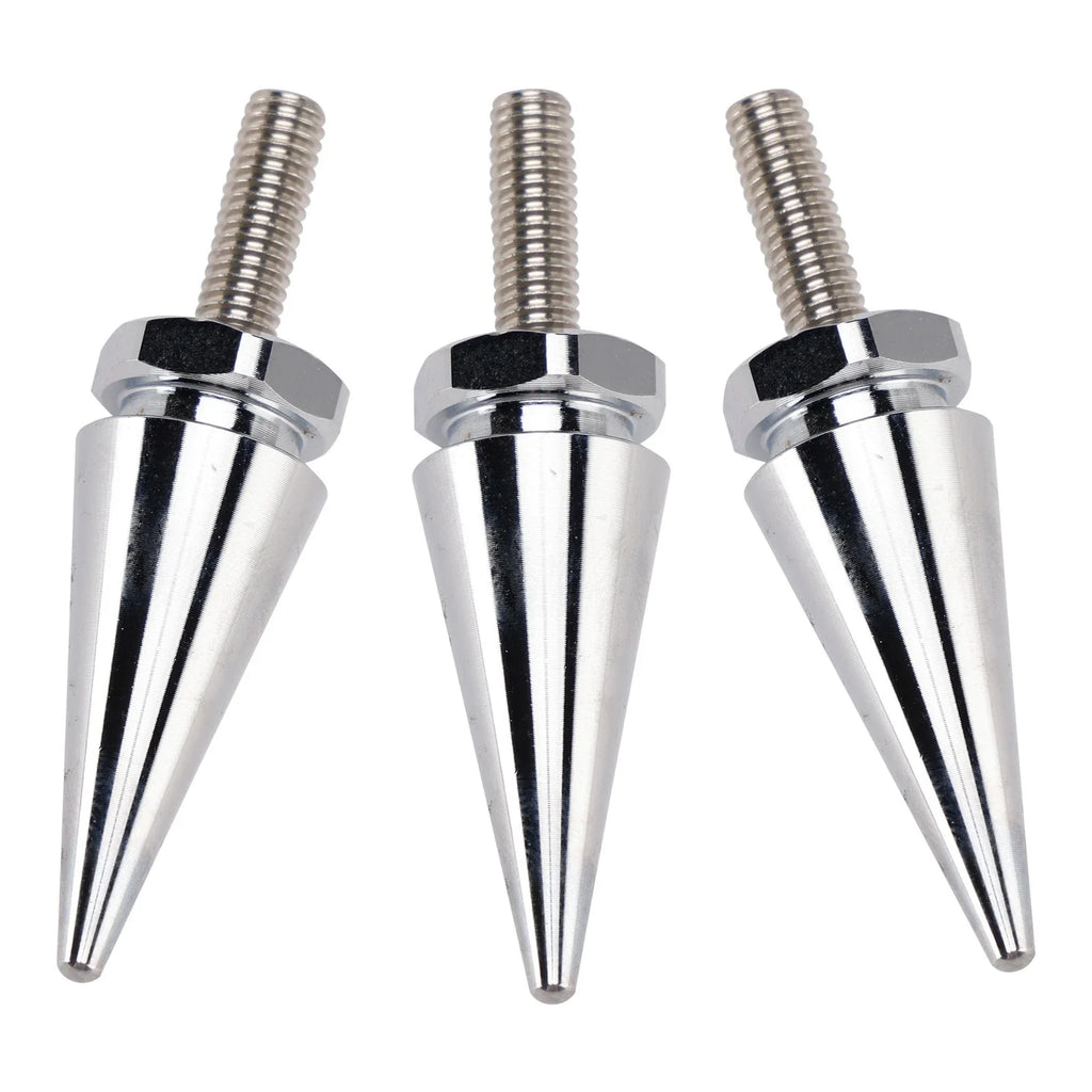 3X Silver 1/2"-20 Windshield Fairing Mounting Spike Bolts for Touring (1996–2013)