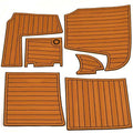 Larson Cabrio 315 Boat Non-Skid Mats 8175-1205 - Beige (set of 6)