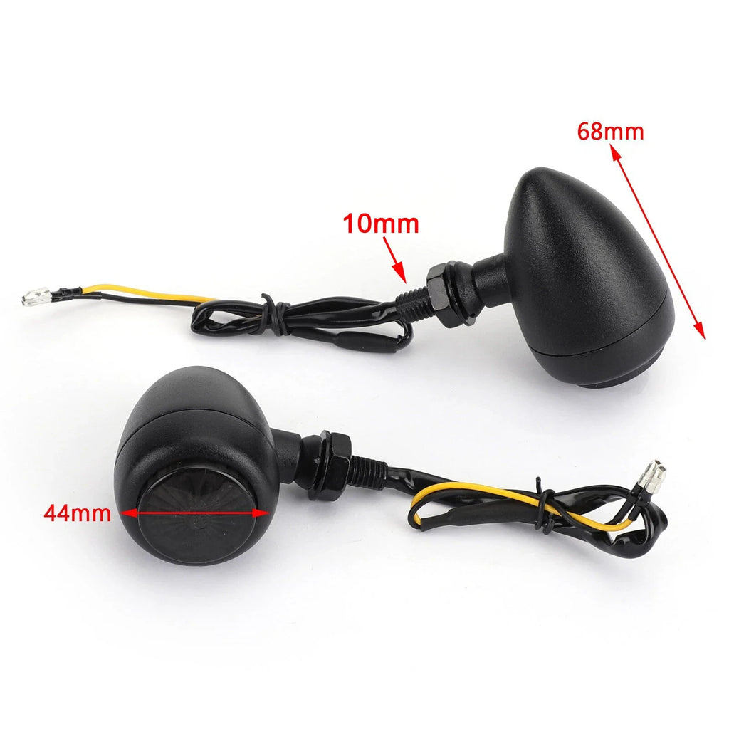 LED Bullet Turn Signals for Harley Chopper Cafe Racer (T8)