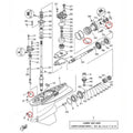 Gearbox Seal Replacement Kit for Yamaha Outboard (O-Ring, Oil Seal)