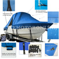 Pro-line 29 Super Sport Center Console T-Top Hard-Top Boat Cover Blue Waterproof