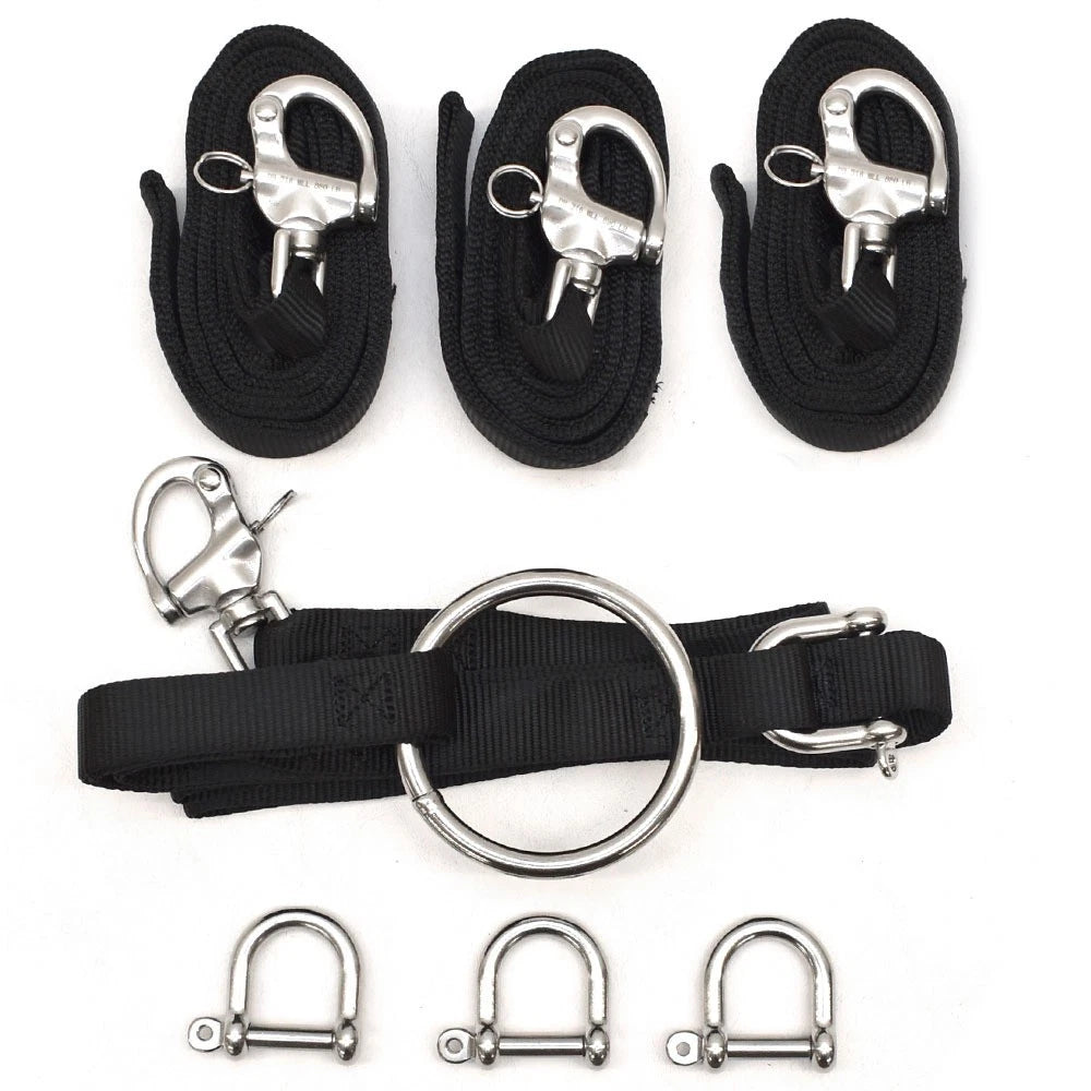 C-Level Boat Heavy-Duty RIB Lifting Sling DHDRIB4 - 4-Leg 1000 LB