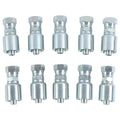 10X Hydraulic Hose Fitting 1/2" Flat Face 1JS43 8-8 for Parker 43 Series Replace