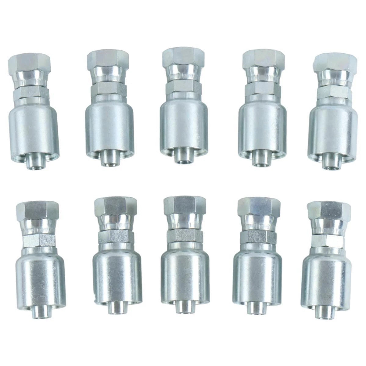 10X Hydraulic Hose Fitting 1/2" Flat Face 1JS43 8-8 for Parker 43 Series Replace