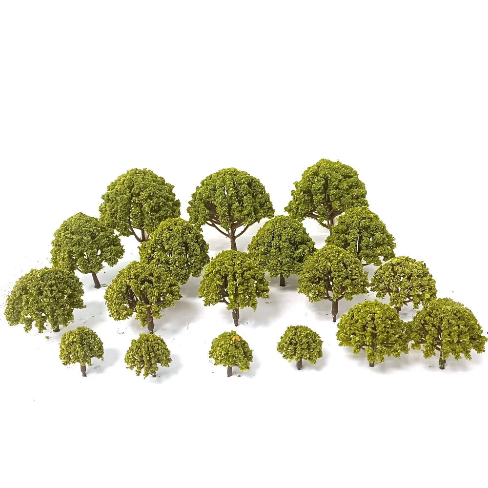52Pcs Trees for Multiple Models O HO N Scale Railway Wargame