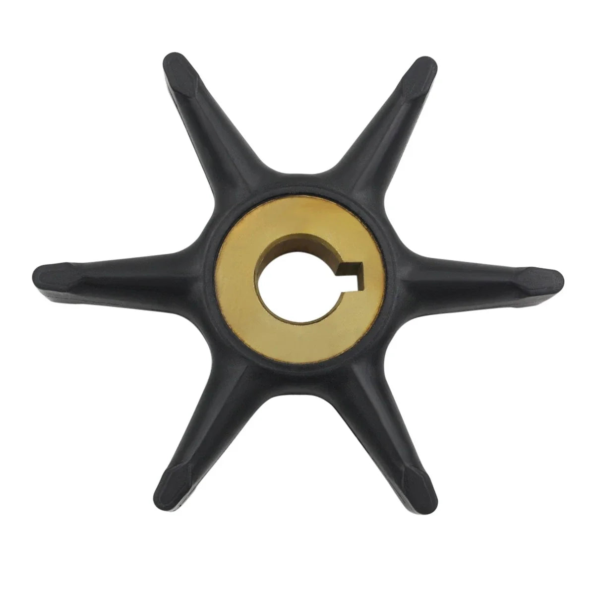 Water Pump Impeller & Key for Johnson Evinrude Outboard 3-7.5 HP (N/A)
