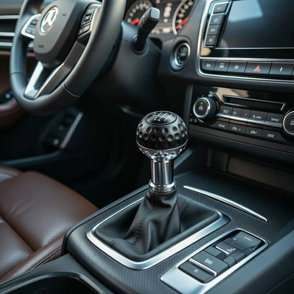 6 Speed Manual Gear Shift Knob Shifter Lever for Universal Fit (Black/Blue/Red/Silver)