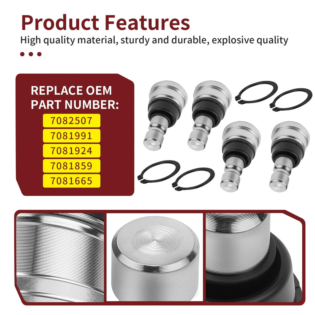 Upper & Lower Ball Joints for Polaris Ranger Crew 900 (2014–2019)