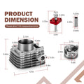Cylinder, Gasket, Tensioner & STD Piston Kit for Kawasaki Bayou 250 (2003–2011)