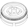 AR56075 Tractor Flywheel with Ring Gear Fits John Deere 4520 4620 7020 AR43013