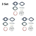 Set of 3 Carburetor Gasket Overhaul Kits for Briggs & Stratton (696146, 696147)