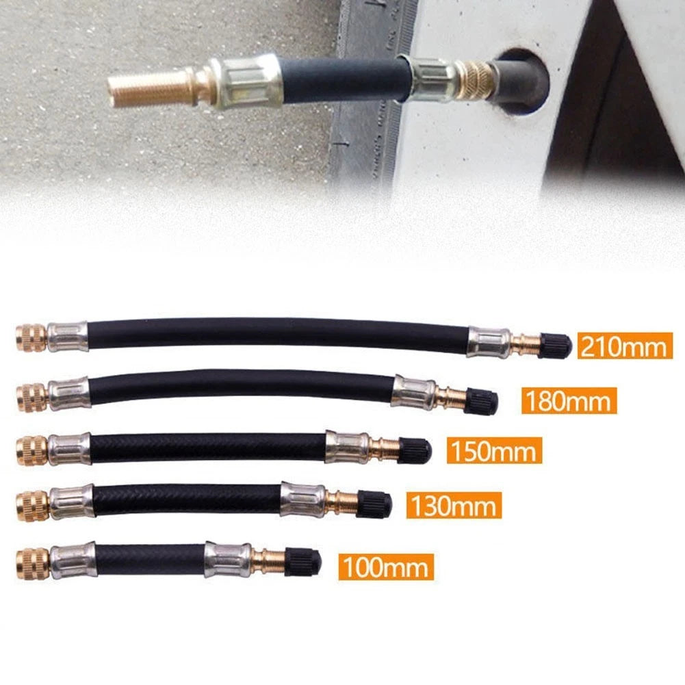 Tire Valve Stem Rubber Tyre Vehicle 100/130/150/18 0/210mm 1pcs Accessories