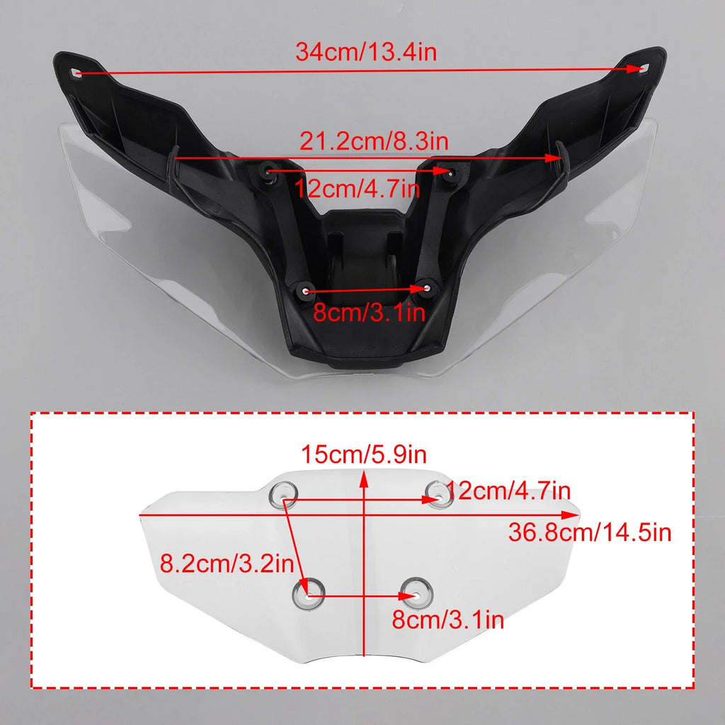 ABS Windshield for Yamaha MT-09/SP (2024–2025) A9