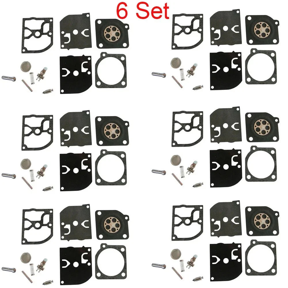 6X Carburetor Kit Rebuild Gasket for Poulan Weedeater McCulloch ZAMA RB-39
