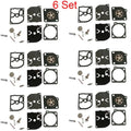 6X Carburetor Kit Rebuild Gasket for Poulan Weedeater McCulloch ZAMA RB-39