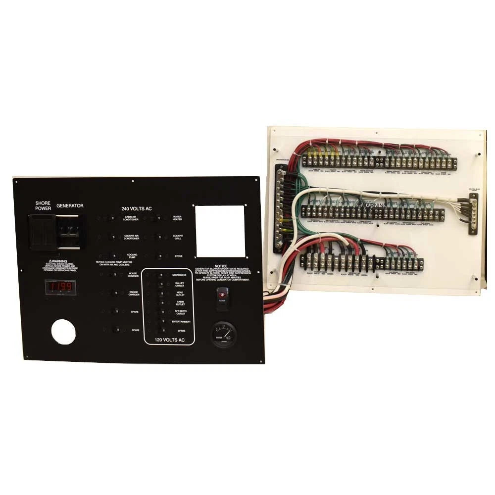 Tiara Boat Shore Power Generator - Toggle Breaker Panel
