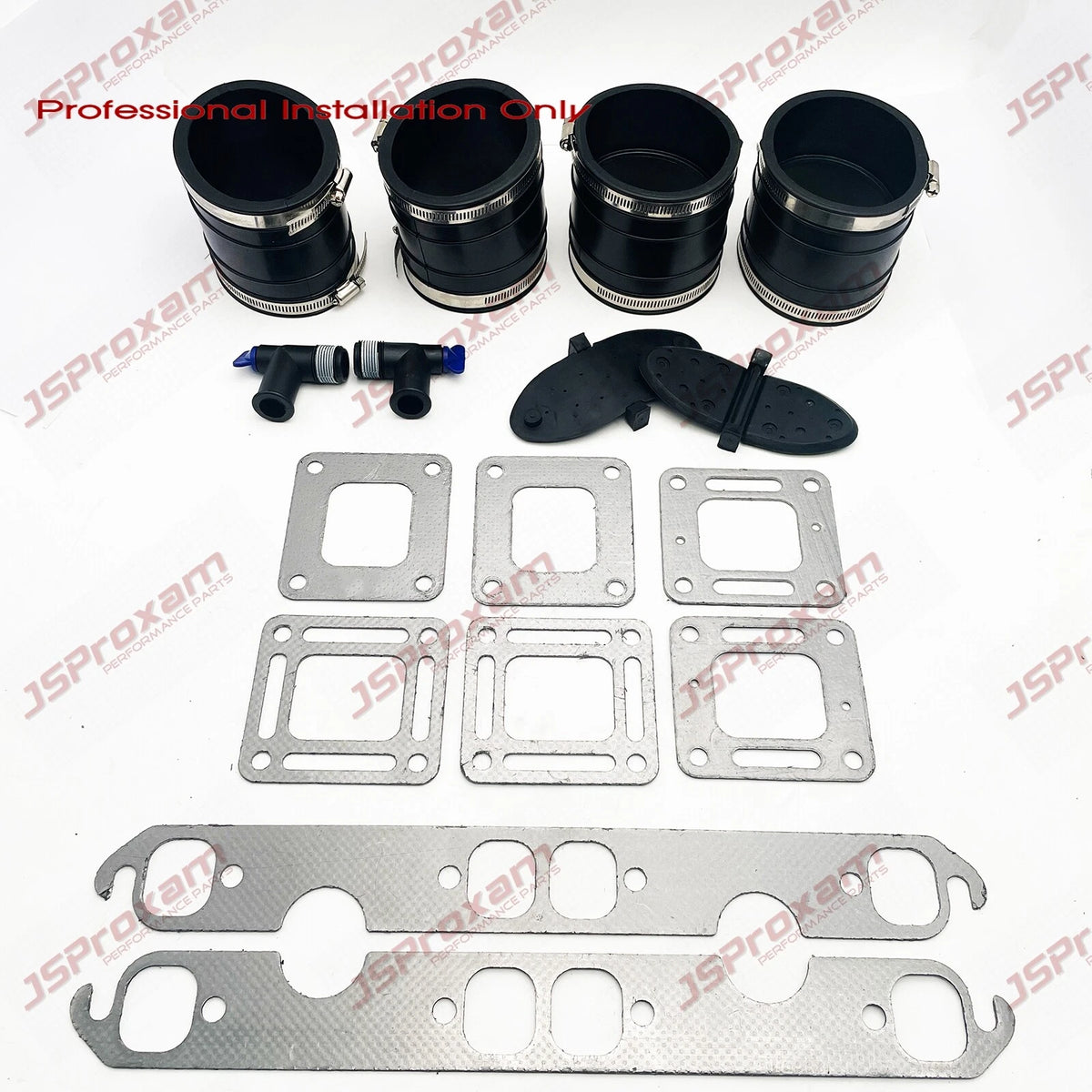 MerCruiser V8 200-320 4" 32-44348001 32-44348T Wet Joint Exhaust Bellows Kit