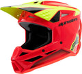 Alpinestars SM3 Youth Off-Road Motorcycle Helmet Red/Yellow Fluo/Black