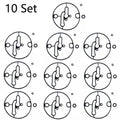 Set of 10 Carburetor Bowl Gasket Kits for Nikki B&S (698781, 796184, 799727)
