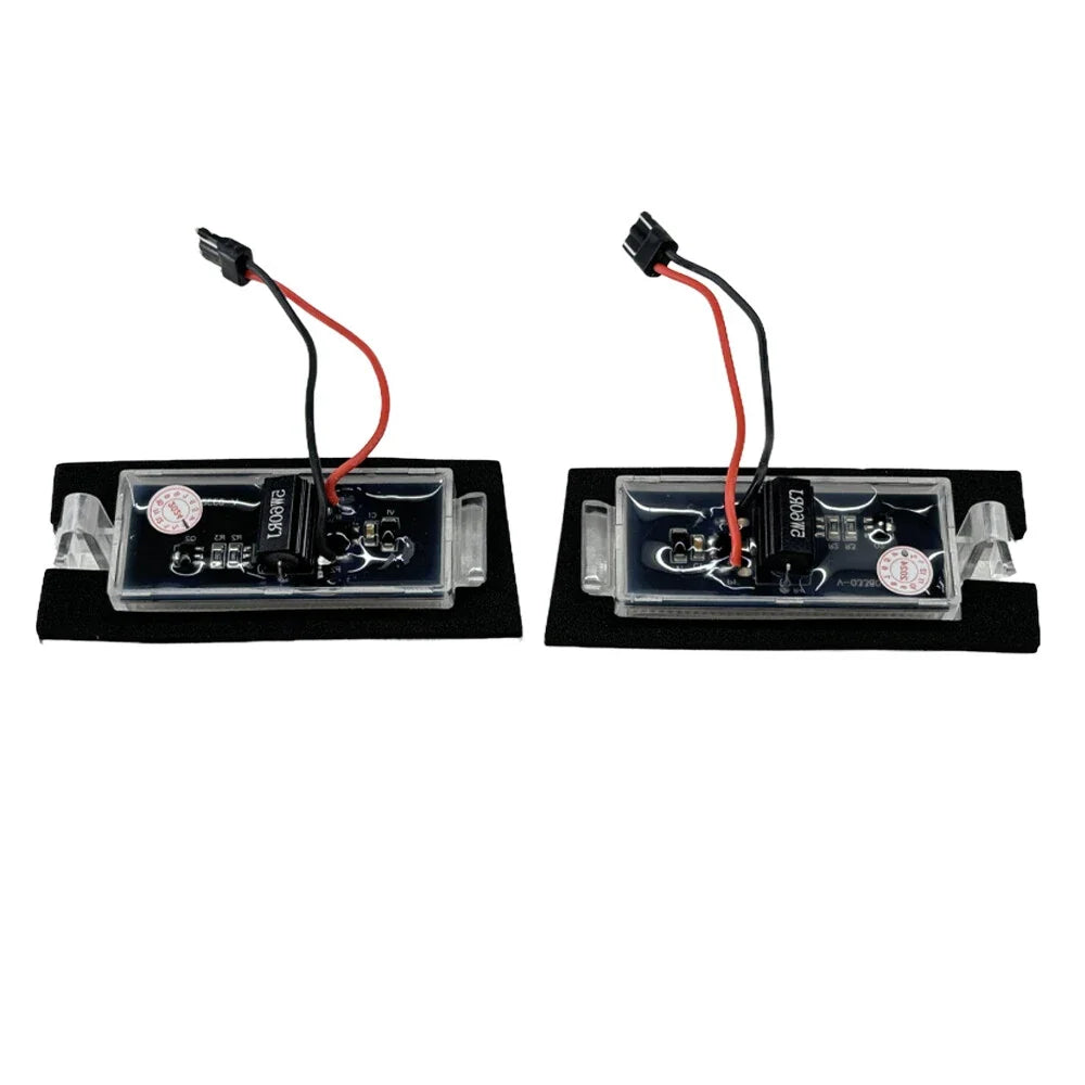 2X White SMD LED License Plate Lights for Jeep Cherokee (2014–2023)