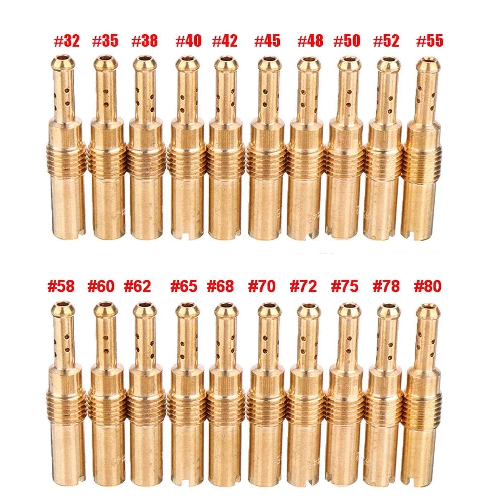 20Pcs Carburetor Pilot Slow Jet Kit for Keihin PWK FCR-MX PE PJ (N424-21)
