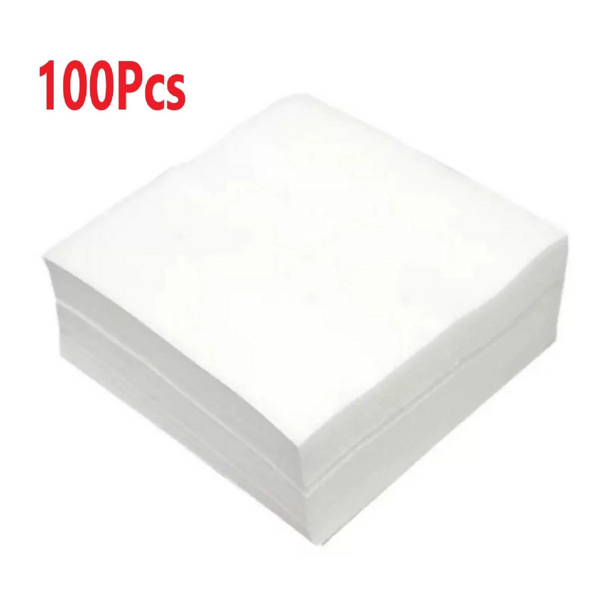 100Pcs 5*5cm Anti-static Lint-free Wipes Dust Free Paper Fiber Optic Tools Q