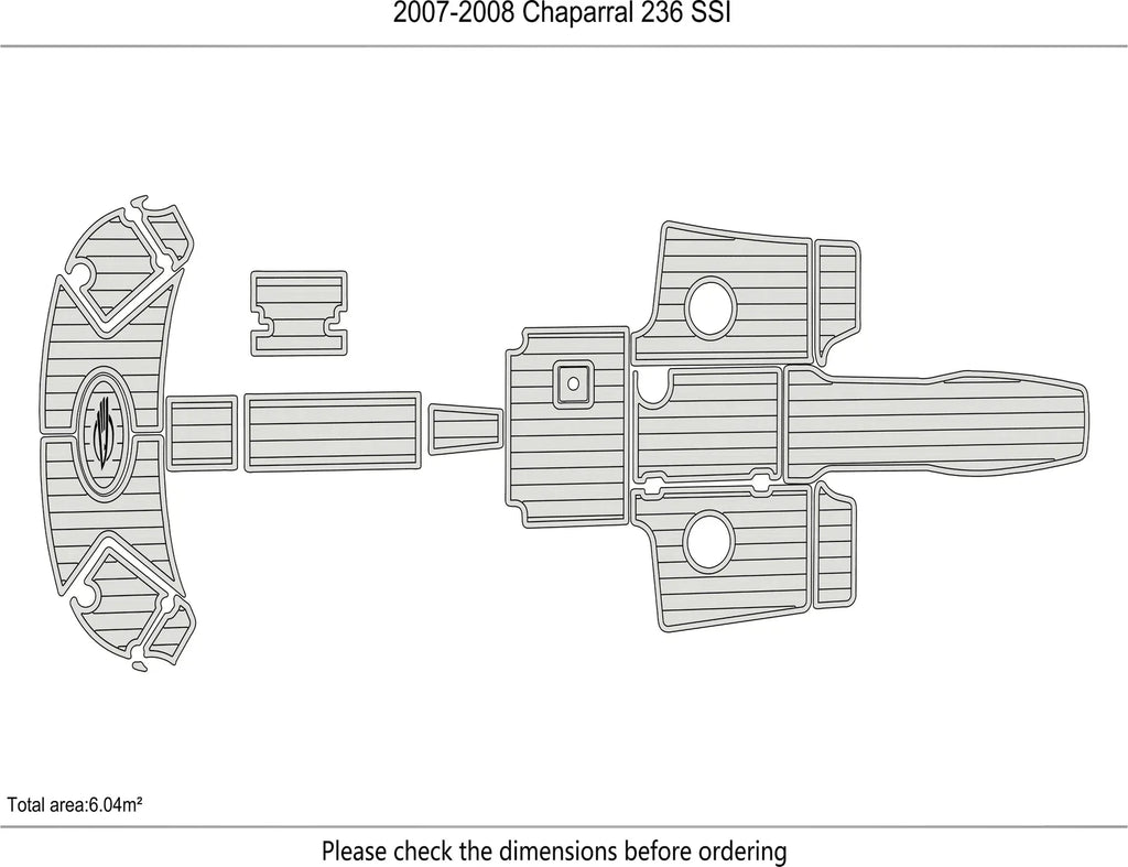 EVA Foam Pad Floor for Chaparral 236 SSI (2007)